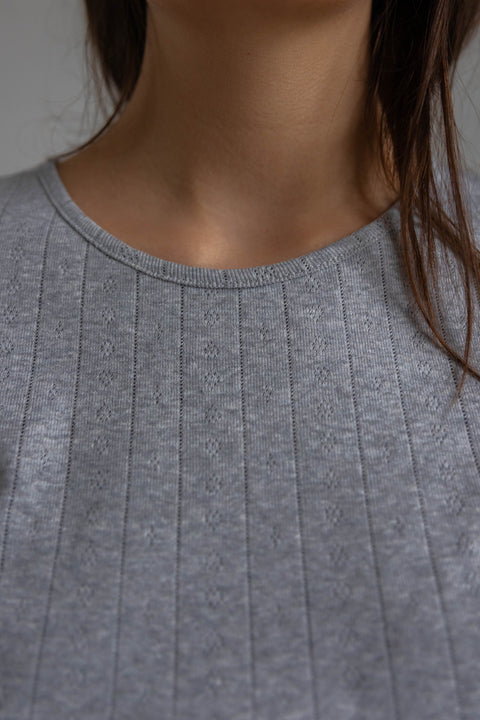 T-skjorte - Edie Grey Melange
