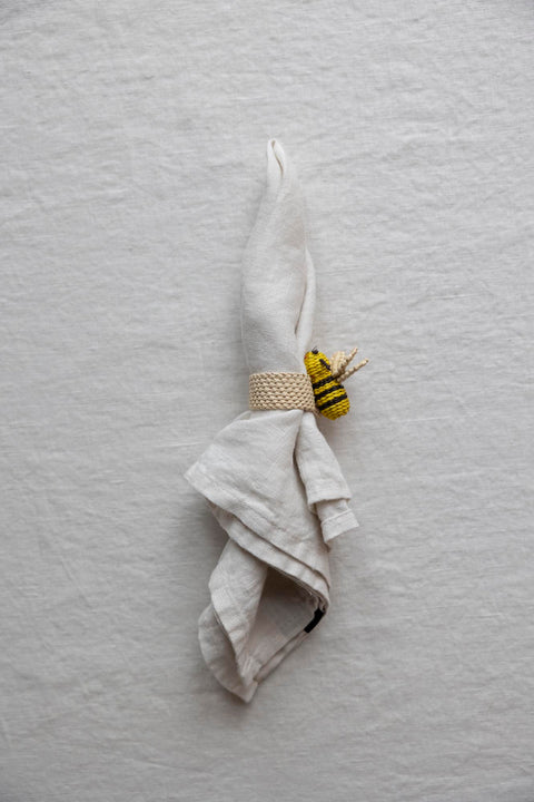 Serviettring - Bee Yellow/Black