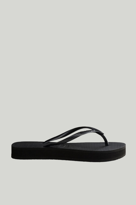 Sandaler - Slim Platform Black