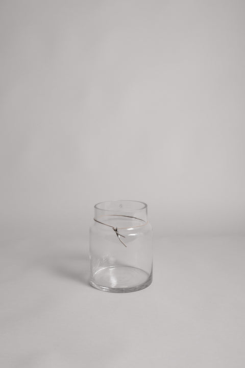 Vase - Glass H18cm Klar