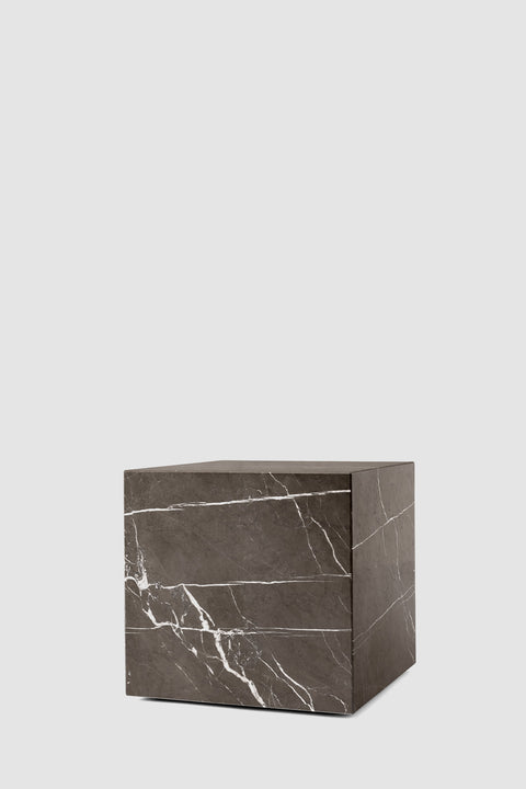 Sofabord - Plinth Cubic 40x40xh39cm Brown Grey Marble