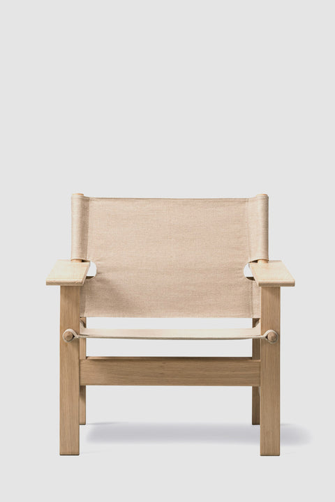 Loungestol - The Canvas Chair 2031 Såpet Eik / Naturfarget Canvas