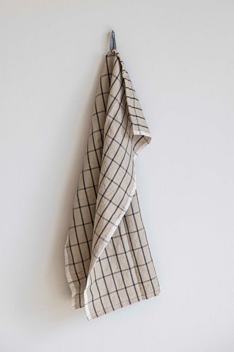 Kjøkkenhåndkle - Hale Tea Towel 50x70cm Sand/Black