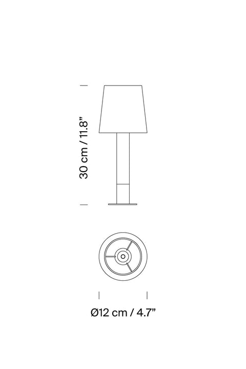 Bordlampe - Básica Minima H30cm