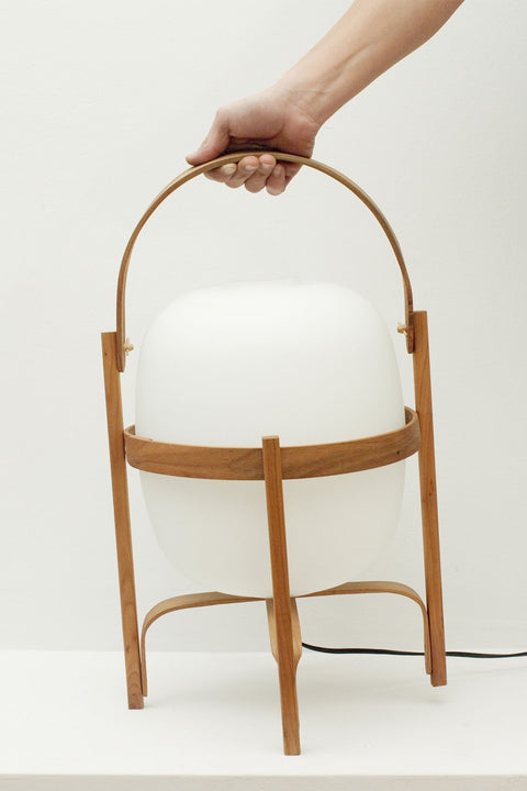 Bordlampe - Cesta Cherry wood structure