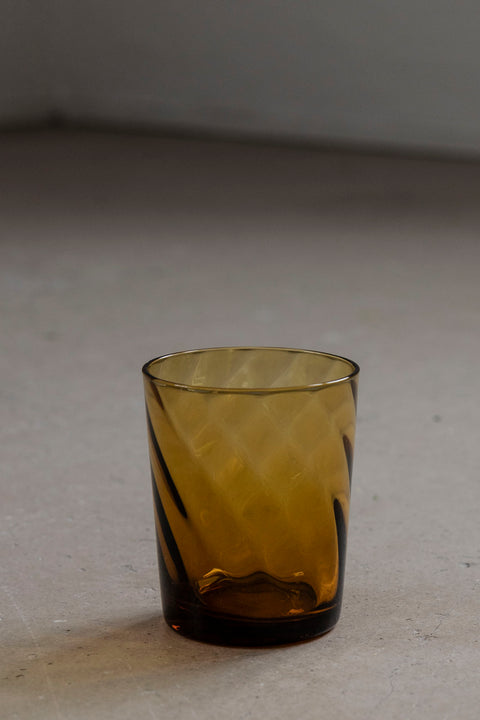 Drikkeglass - Tumbler Texture Amber Swirl