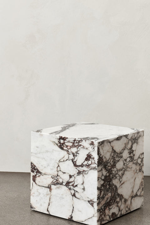 Sofabord - Plinth Cubic 40x40xh40 Rose Marble