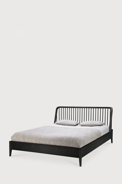 Seng - Spindle Bed 160x200cm Oak Black