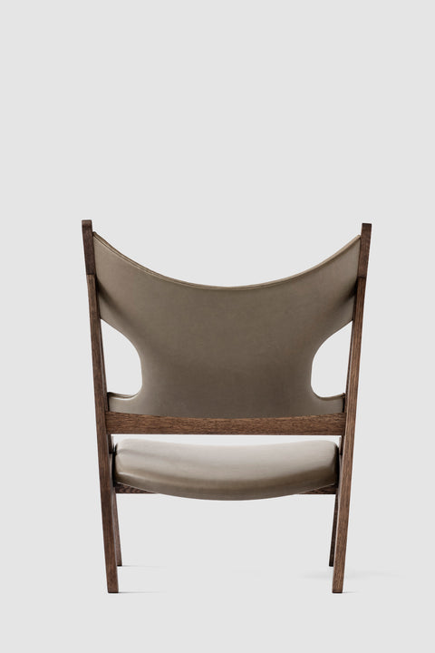 Lenestol - Knitting Lounge Chair, Dark Stained Oak, Dakar 0311