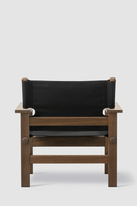 Loungestol - The Canvas Chair 2031 Røkt Eik / Sort Canvas