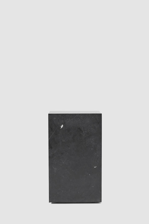 Sidebord - Plinth Tall 30x30xh51cm Black Marble