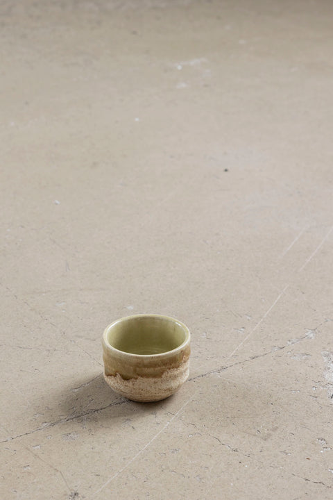 Telysholder - Japansk Keramikk Dia 6,4 H 4,5cm Sand