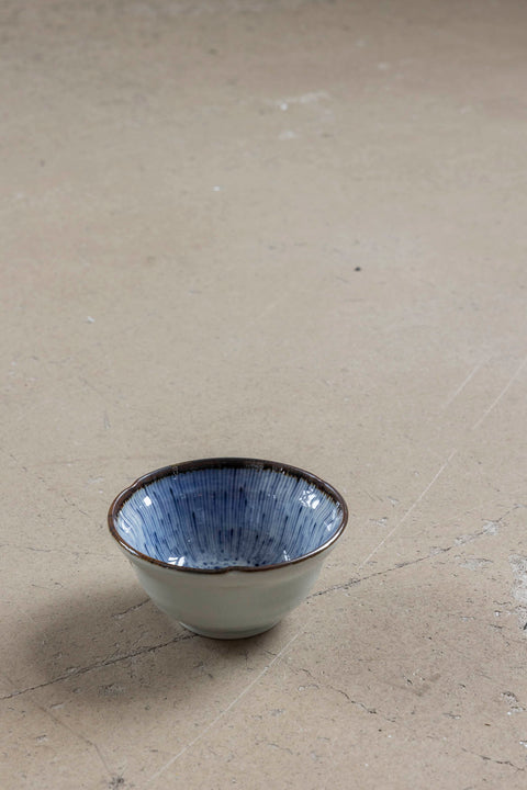 Skål - Japansk Keramikk Dia: 11cm Blue Motif 2