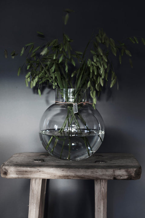 Vase - Glass H38cm Klar