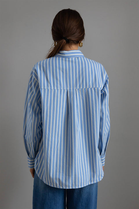 Skjorte - Coastal Blue Stripe