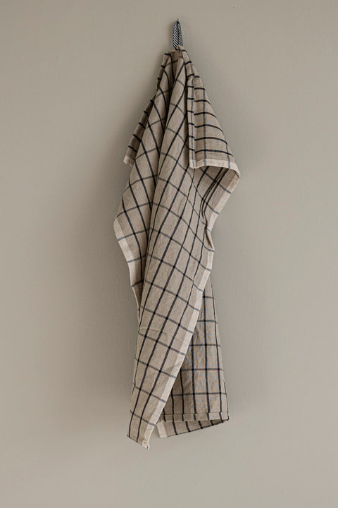 Kjøkkenhåndkle - Hale Tea Towel 50x70cm Sand/Black