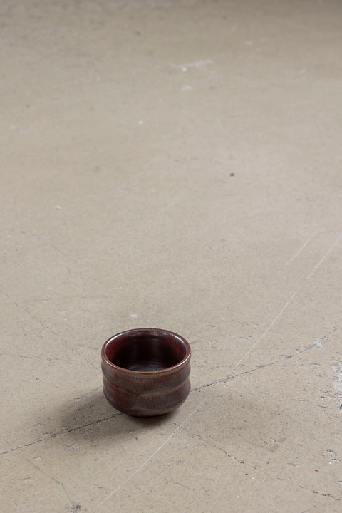 Telysholder - Japansk Keramikk Dia 6,4 H 4,5cm Mokka
