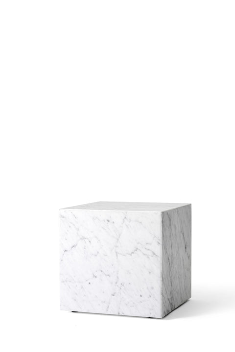 Sofabord - Plinth Cubic 40x40xh39cm White Marble