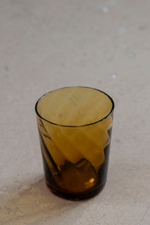 Drikkeglass - Tumbler Texture Amber Swirl