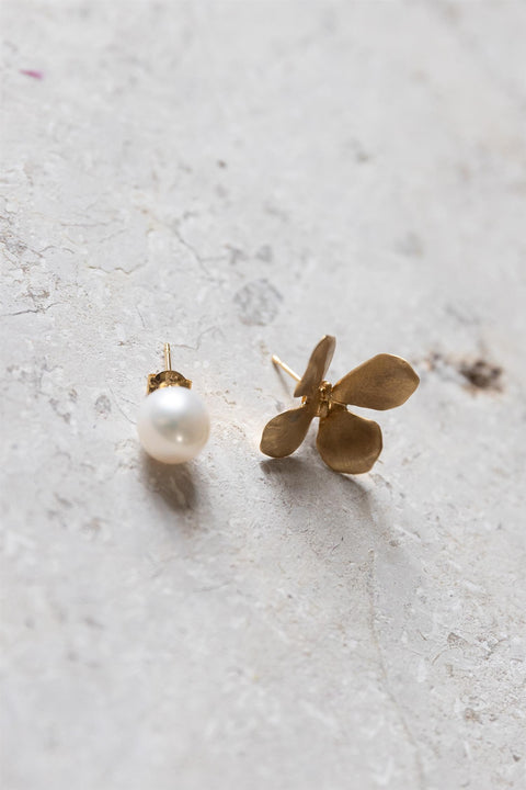 Øredobber - Pearl Butterfly Earrings