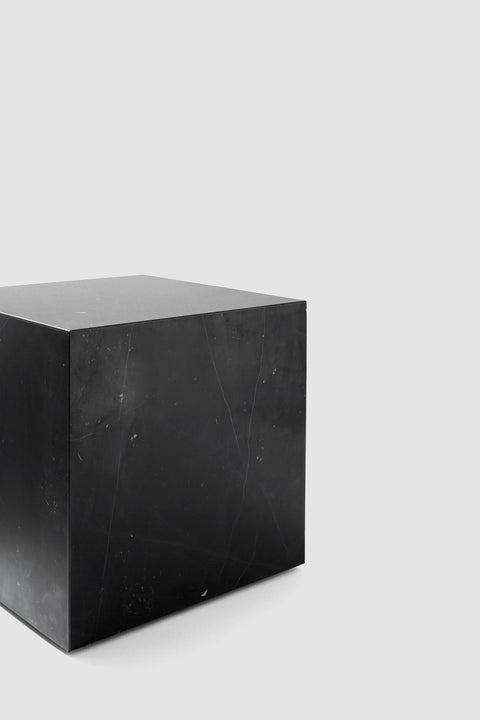 Sofabord - Plinth Cubic 40x40xh39cm Black Marble