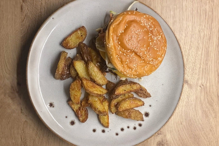 Lotta´s BBQ Pulled Mushroom Burger