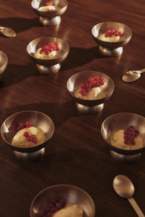 Dessertskål - Tumbled Ice Cream Cup Stainless Steel