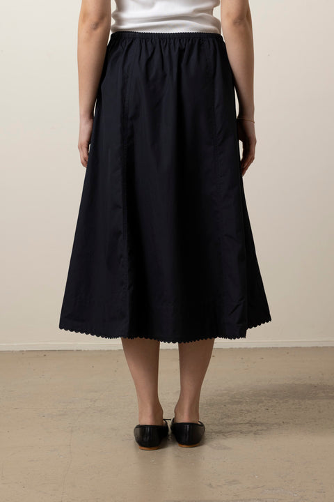 Skjørt - Scallop Detail Maxi Skirt Eclipse