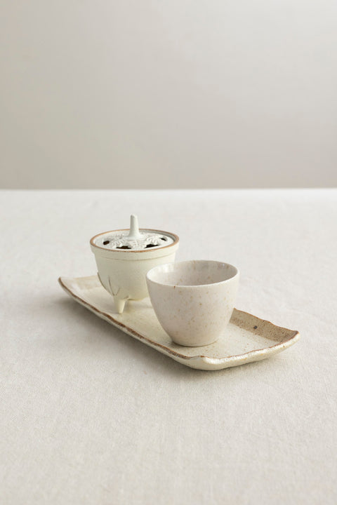 Kopp - Japansk Keramikk Tasse Blanche