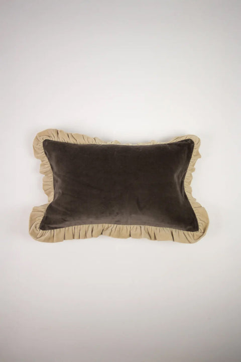 Putetrekk - Doris 30x50cm Taupe/Off-White