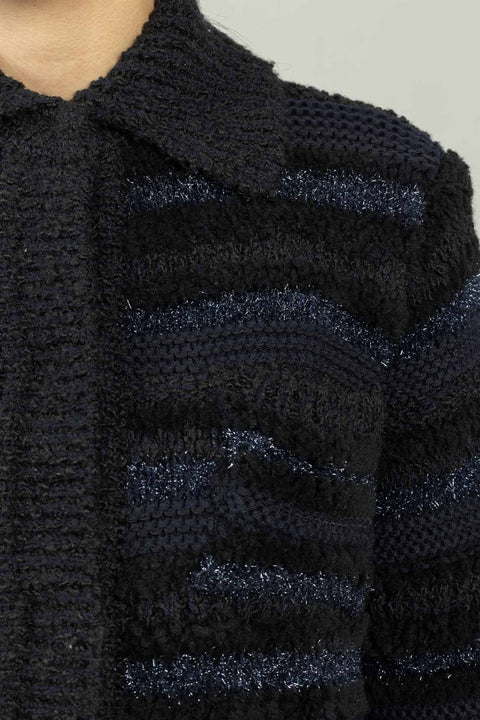 Cardigan - Bold Structures Midnight Sky Tweed