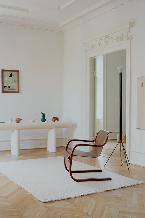 Gulvteppe - Blonde Maze White