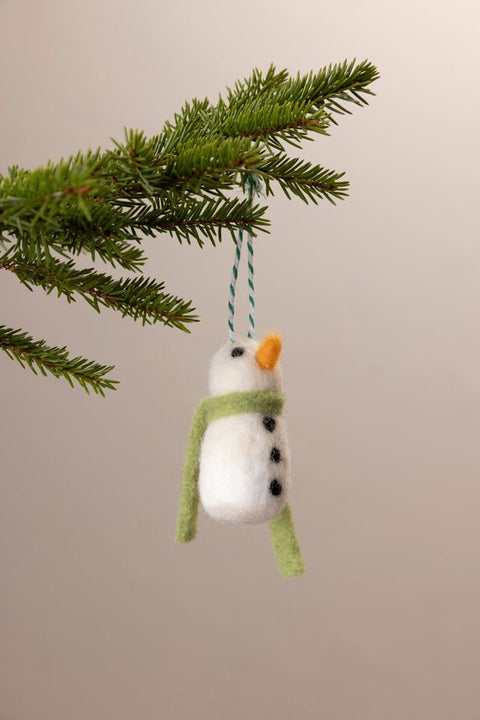 Juletrepynt - Merry & Bright Snowman Green