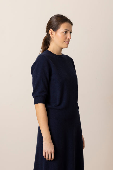 Genser - Short Sleeve Crewneck Night