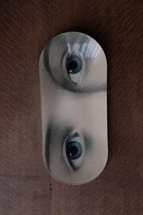 Glassfat - Decoupage Young American Girl