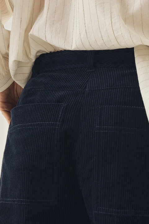 Bukser - Twisted Seam Cord Trousers Dark Navy