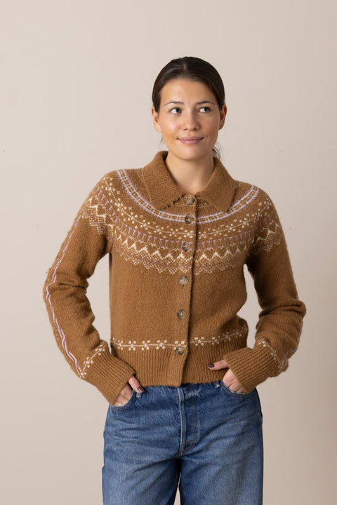 Cardigan - Cloud Chalet Cardigan Almond Combo