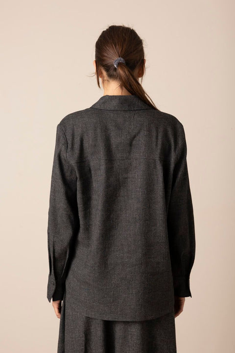 Skjorte - Jaspé Relaxed L/S Shirt Grey