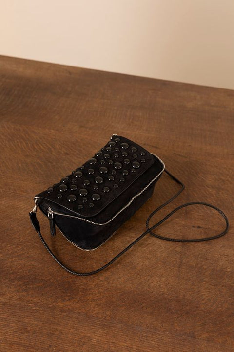 Veske - Bobi S Split Suede Noir/Noir