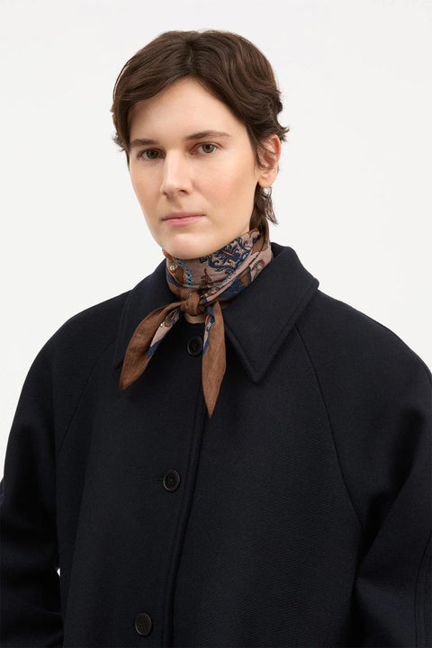Skjerf - Pippa Scarf Brown Paisley Print