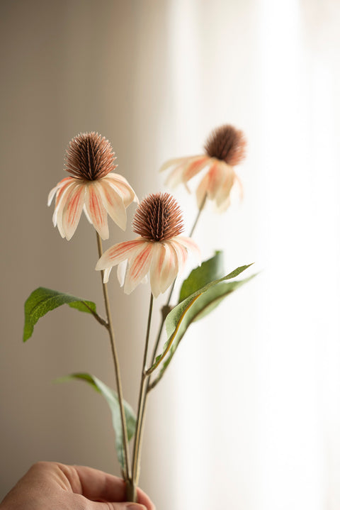 Blomst - Solhatt H48cm Fersken