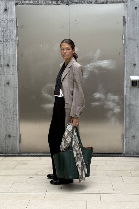 Kåpe - Graphic Chic Coat Beige Check