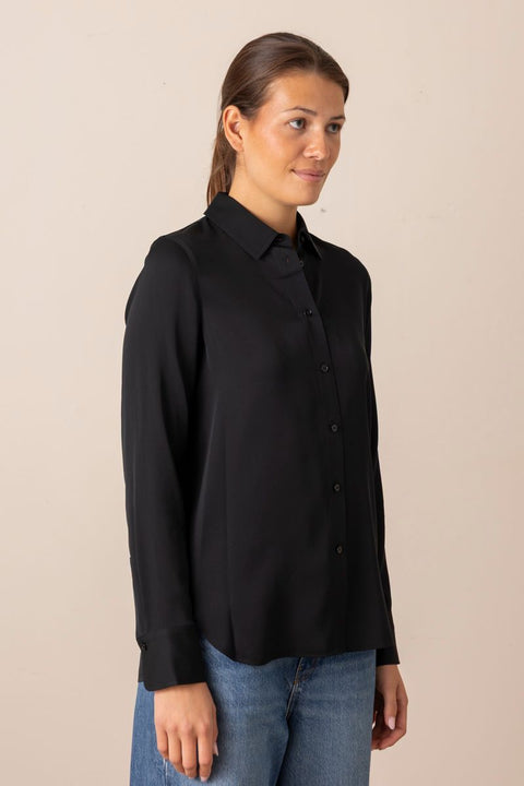 Bluse - Slim Fitted Blouse Black