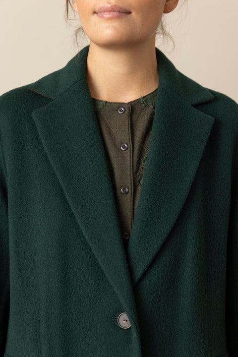 Kåpe - Single Breasted Classic Coat Juniper