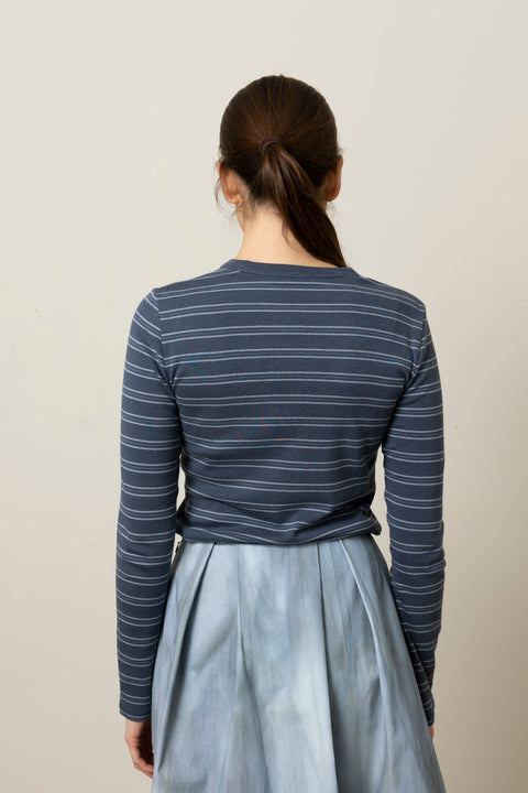 Genser - Stripe L/S Azura Combo