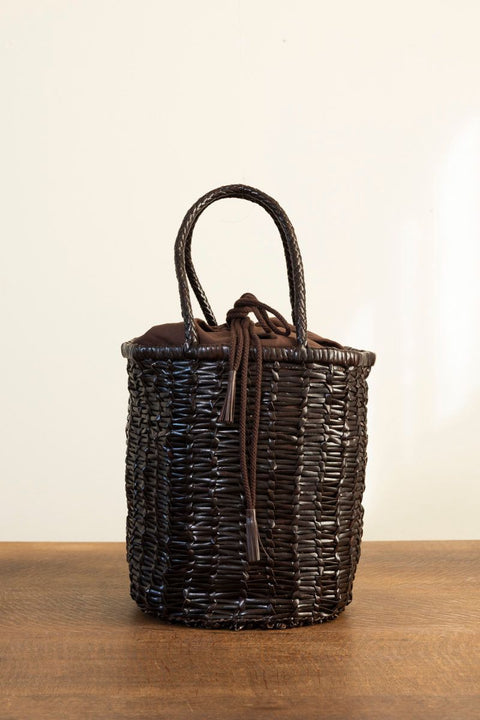 Veske - Lina Big Bucket Dark Brown