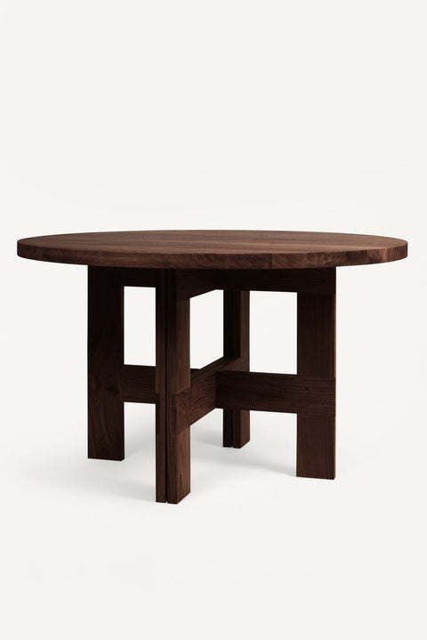 Spisebord - Farmhouse Table Round Dia120cm Dark Oak