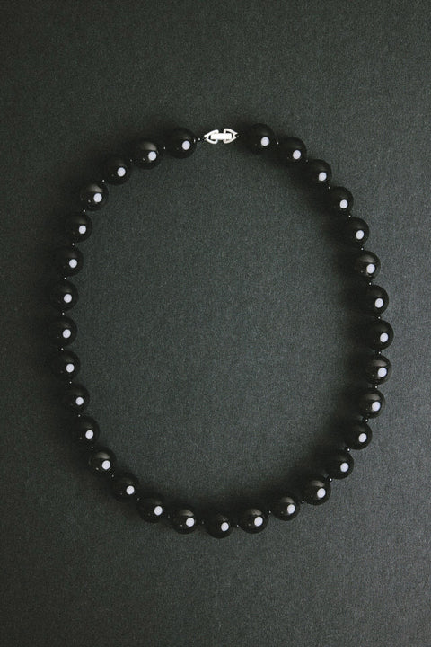 Halskjede - Dagny Stone Necklace Silver