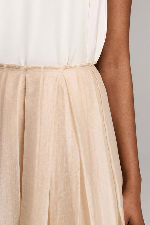 Skjørt - Pleated Layered Skirt Blush Cloud