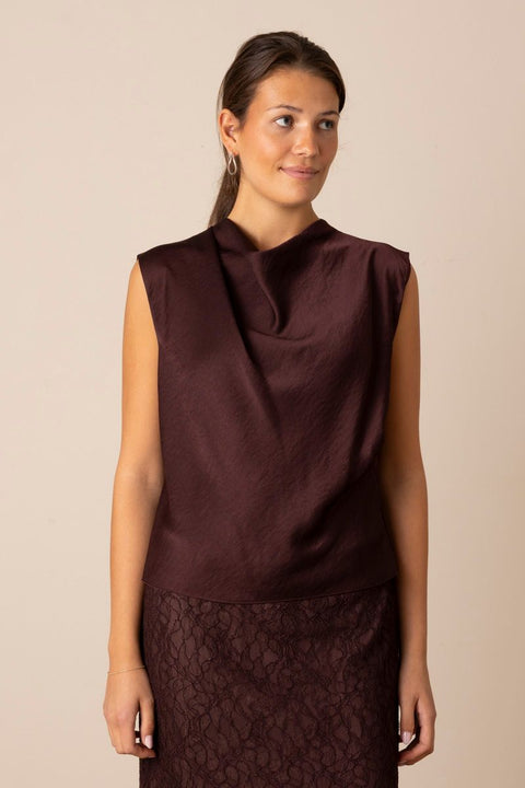 Topp - Draped Cowl NK Fig